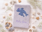 Preview: Delfin mit Blumen - doodle Stickdatei